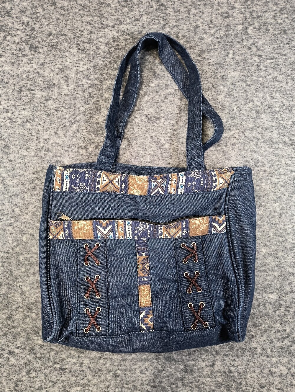 Canyon Sky denim purse shoulder bag